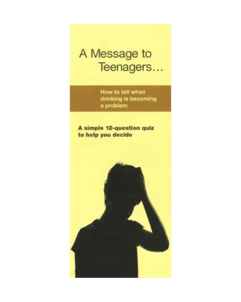 A MESSAGE TO TEENAGERS