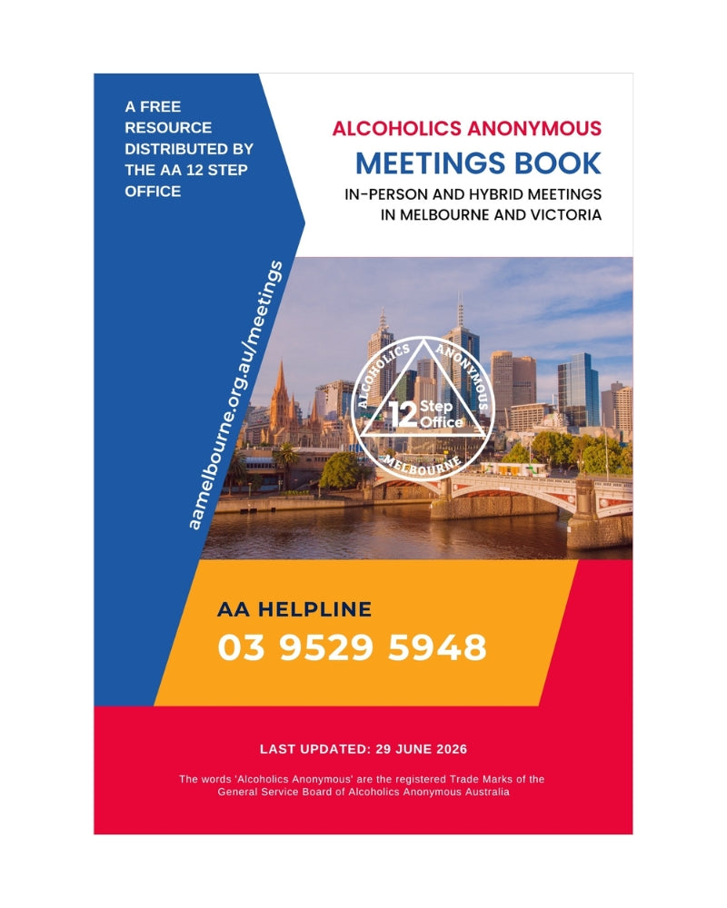 A.A. Melbourne Meetings Book