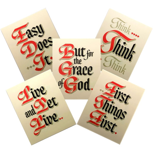 SET OF 5 SLOGANS
