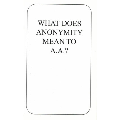 ANONYMITY CARD