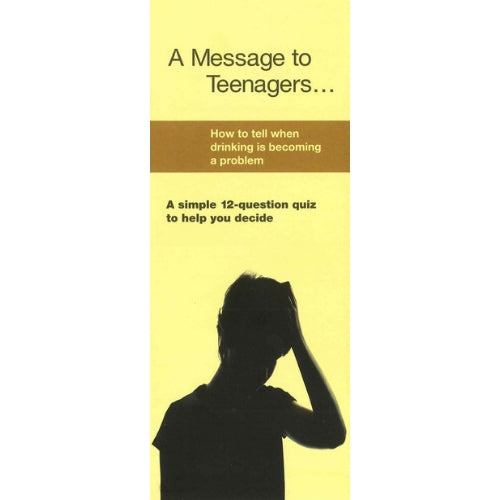 A MESSAGE TO TEENAGERS