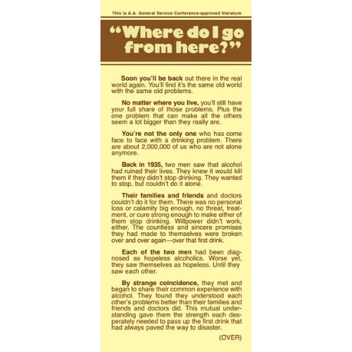 WHERE DO I GO FROM HERE?