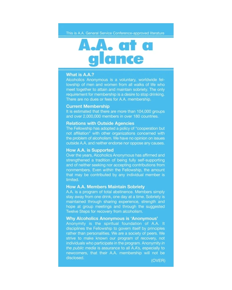 A.A. at a Glance