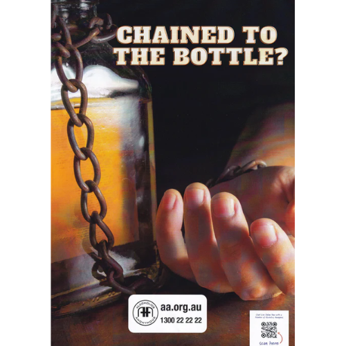 CHAINED TO THE BOTTLE - PUBLIC INFORMATION POSTER