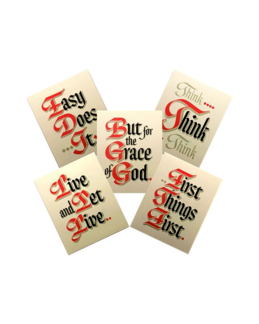 Set of Five Slogans