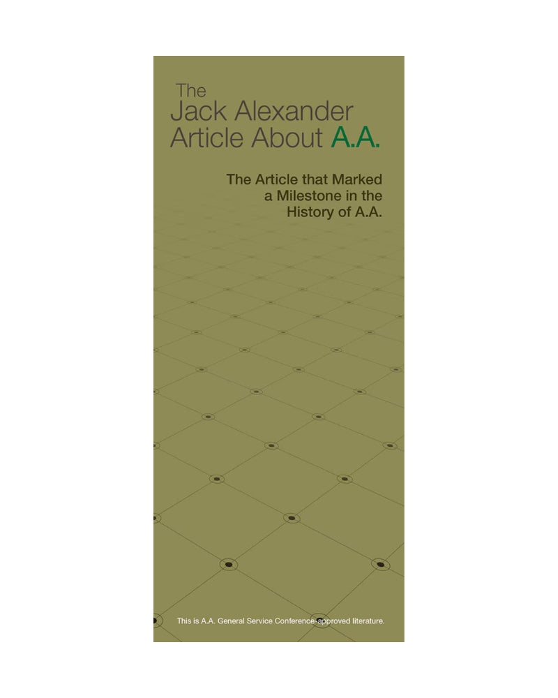The Jack Alexander Article about A.A.