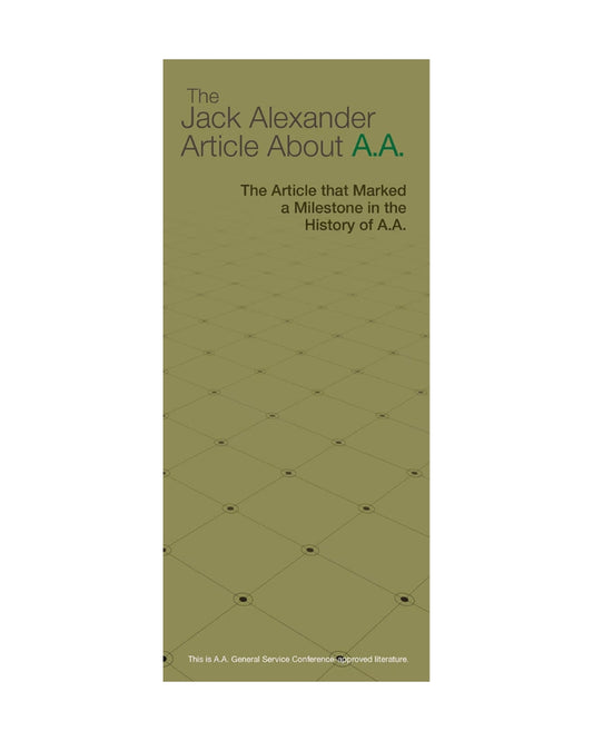 The Jack Alexander Article about A.A.