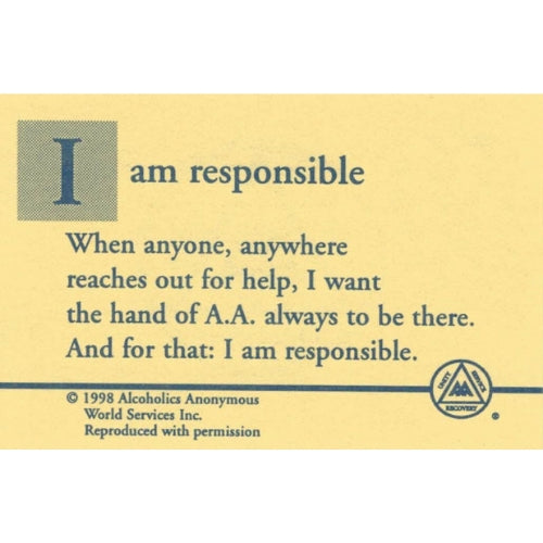I AM RESPONSIBLE