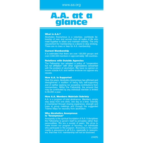 AA AT A GLANCE – AA Melbourne Literature Store AA AT A GLANCE – AA Melbourne Literature Store